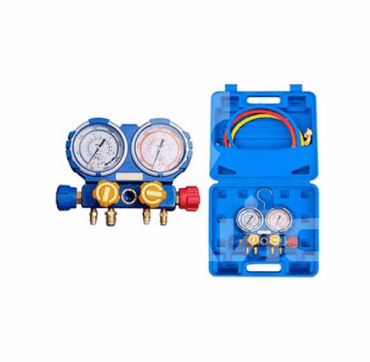 Манометрический коллектор Value VMG-4-R410A четырехвентильный R410a, R22, R134a, R407c в кейсе