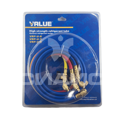 Комплект заправочных шлангов Value VRP-C-RYB 150 см R22 с вентилями